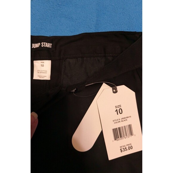 Jump Start Boy's School Uniform Shorts Black Size 10 - Picture 4 of 5